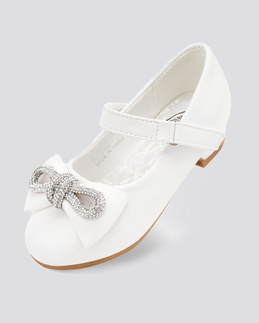 White Girls Closed Toe Mary Jane Shoes