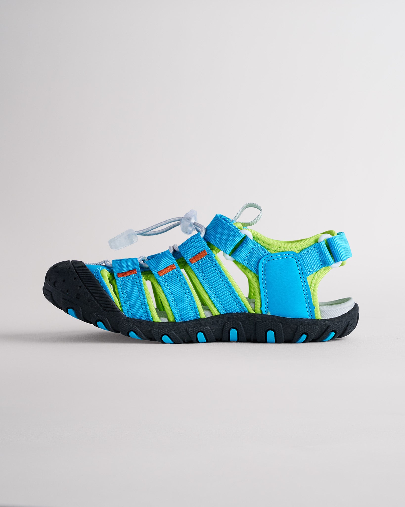 Kids Closed Toe Sport Sandals in Acid Blue