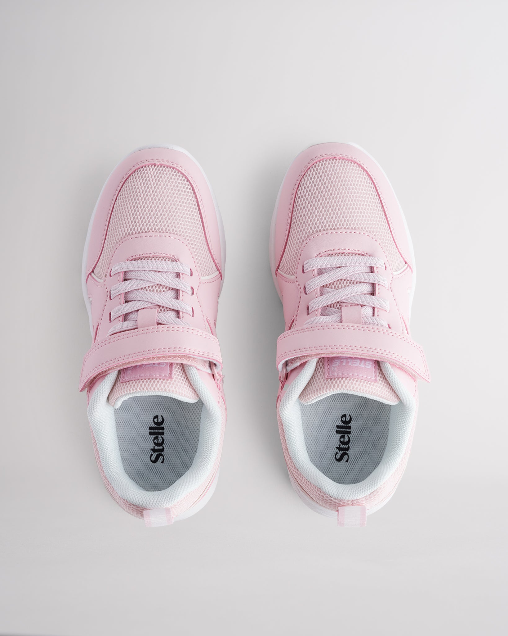 Kids Running Shoes with Straps in Pink