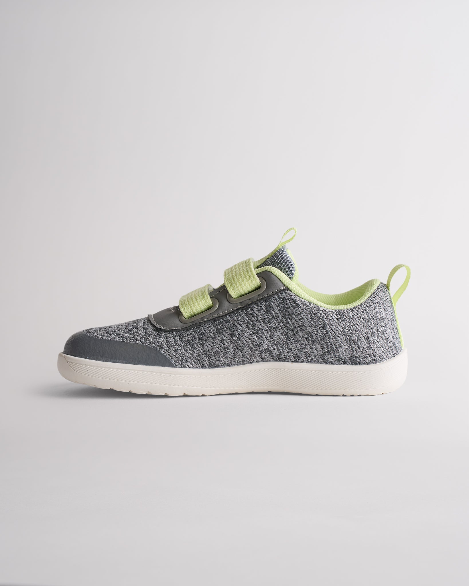 Lightweight kids barefoot shoes with adjustable hook-and-loop straps and flexible sole