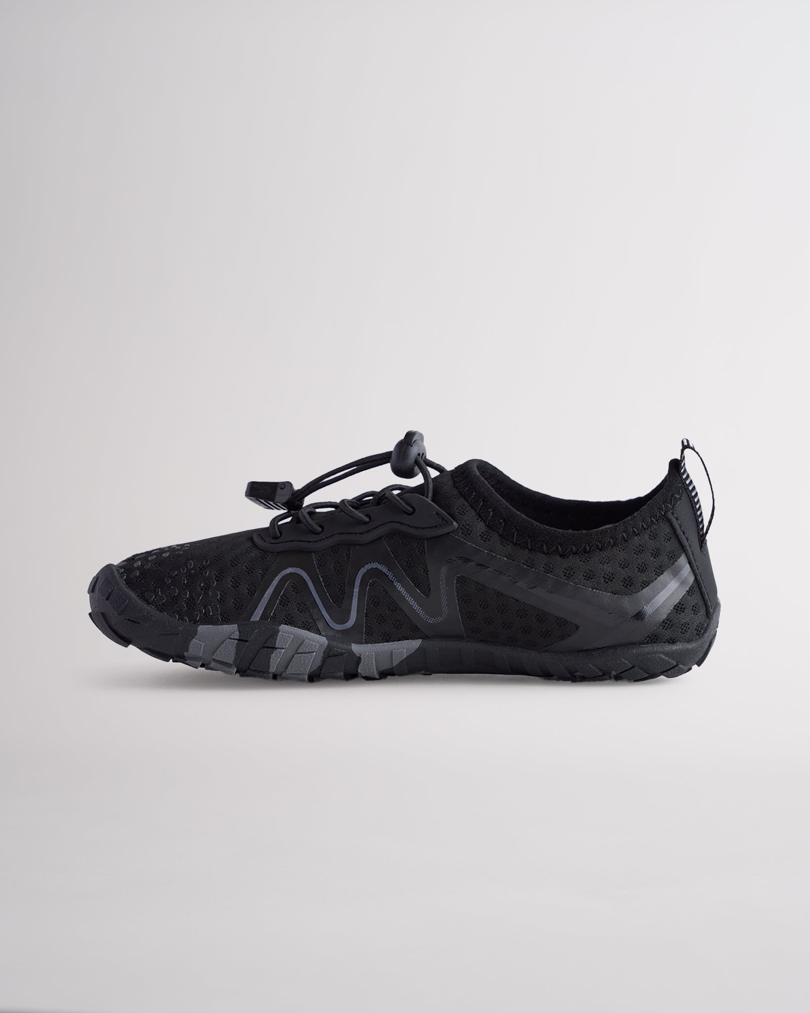 Kids StelleMesh Lace Free Toe Water Shoes in Black