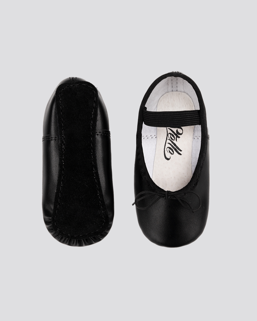 Black Kids PU Ballet Shoes