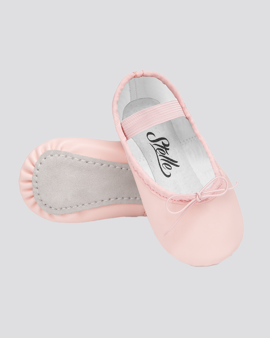 Ballet Pink Kids PU Ballet Shoes