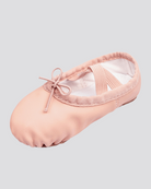 Ballet Pink Kids PU Leather Ballet Shoes (Full Sole, With Lace)