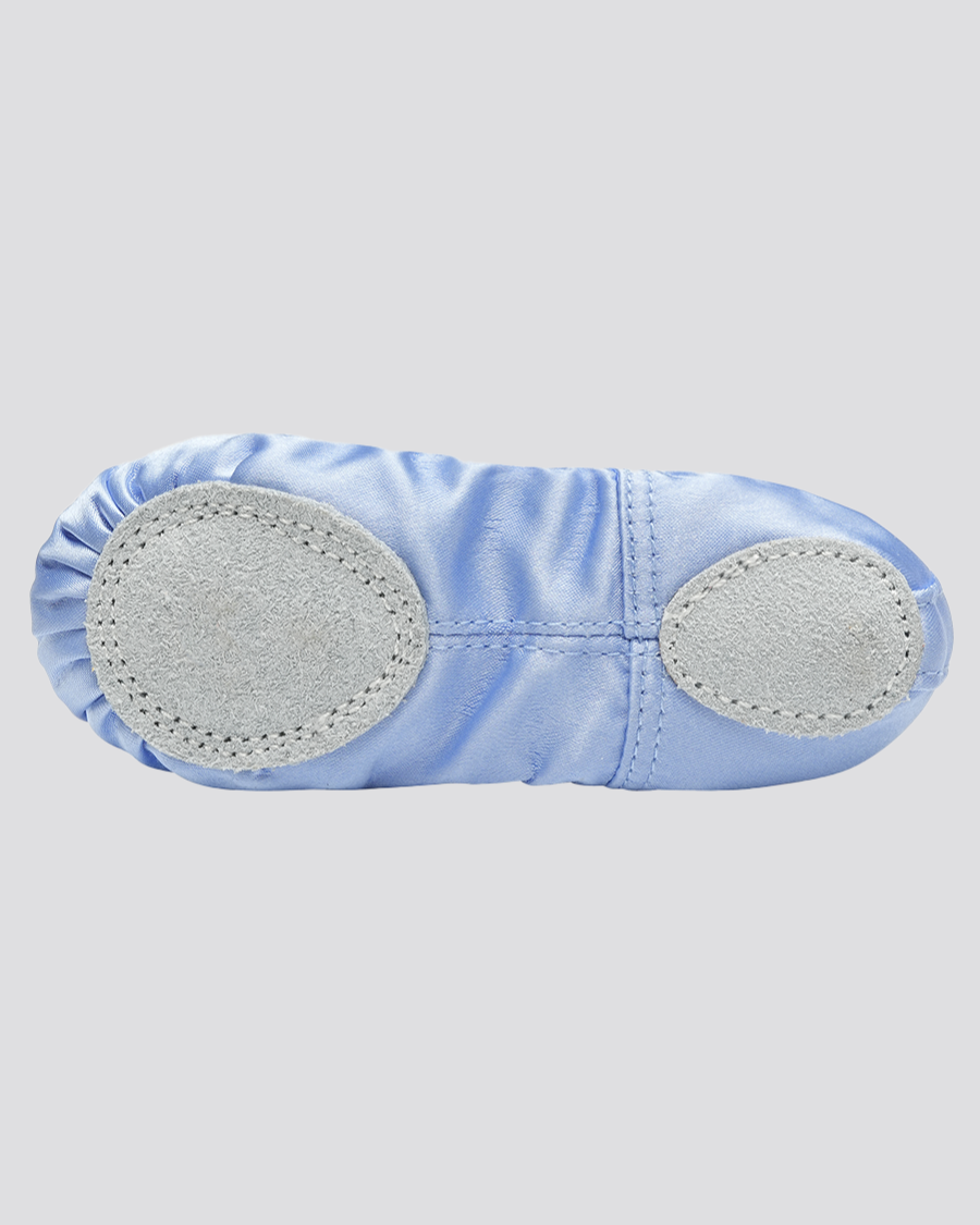 Pale Blue Kids Satin Ballet Shoes