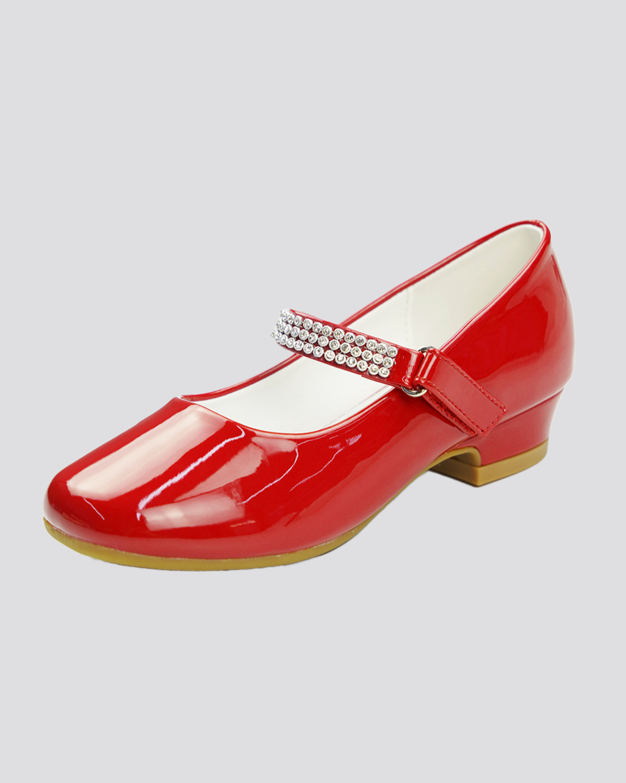 Red Girls Mary Jane Dress Shoes