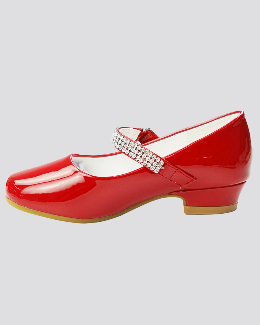 Red Girls Mary Jane Dress Shoes