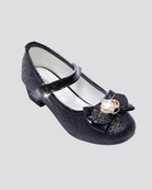 Black Girls Crown Glitter Mary Jane Dress Shoes