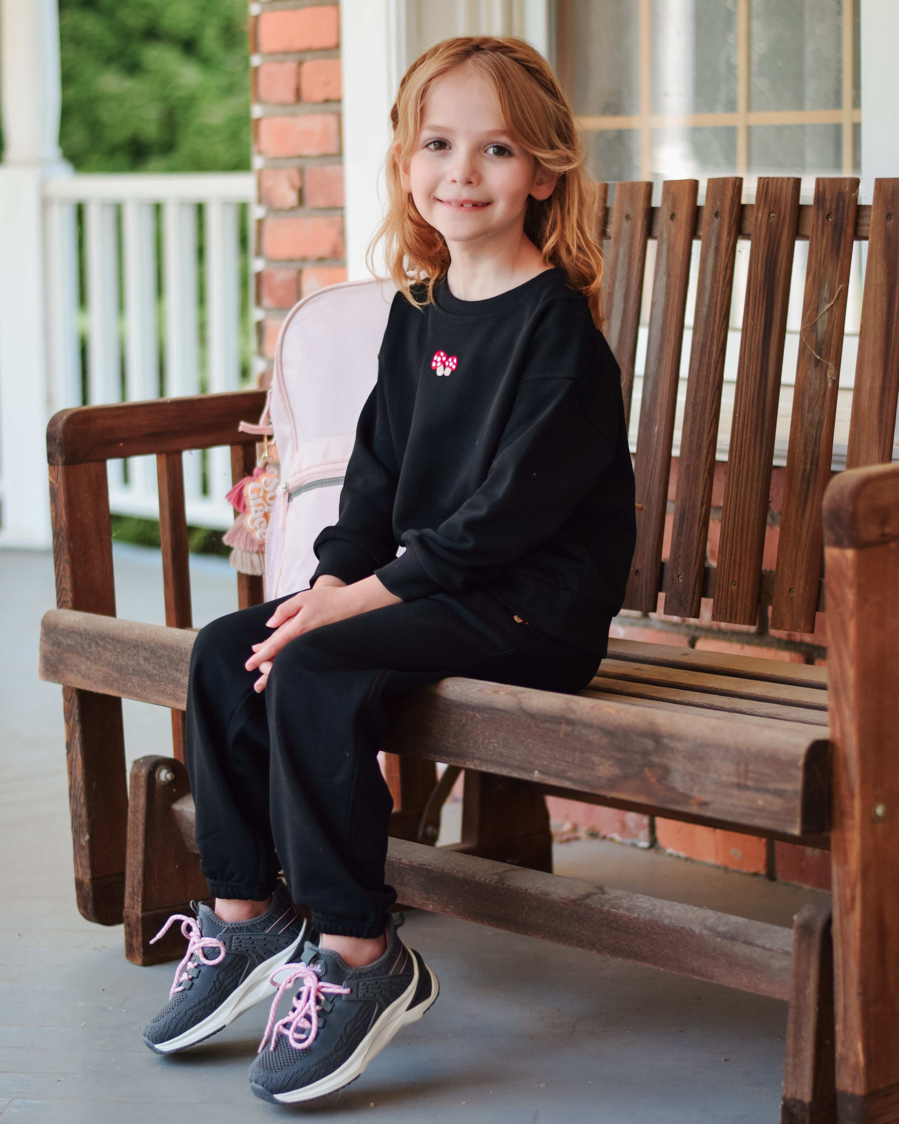 No Sweat Kids Crewneck and Joggers Set in Black