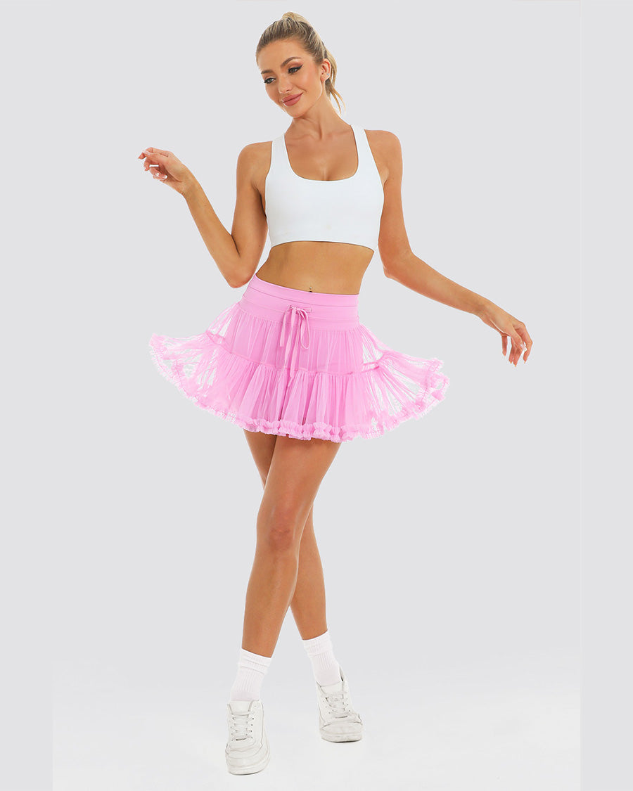 Cotton Candy Layered Tennis Skort