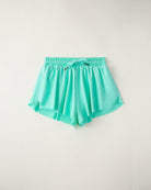 Mint Green Girls Flowy Shorts