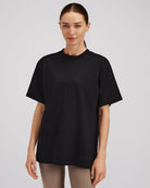 Black Women Cotton Oversized T-Shirt