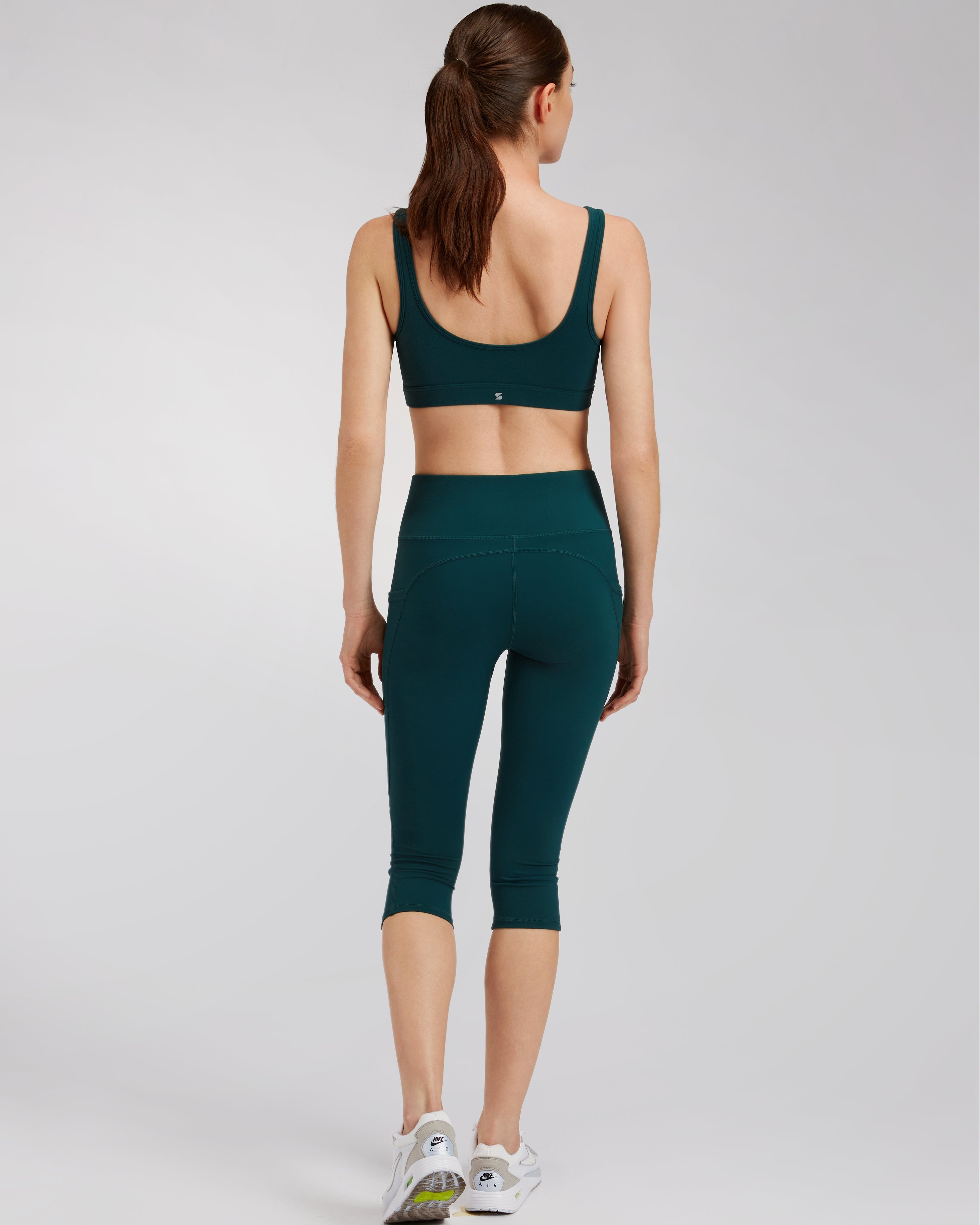 Forest Green DreamComfort Capri Yoga leggings