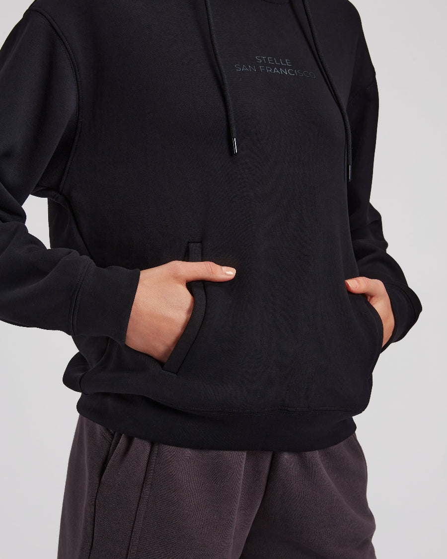 Black Fit Flex Athletic Hoodie