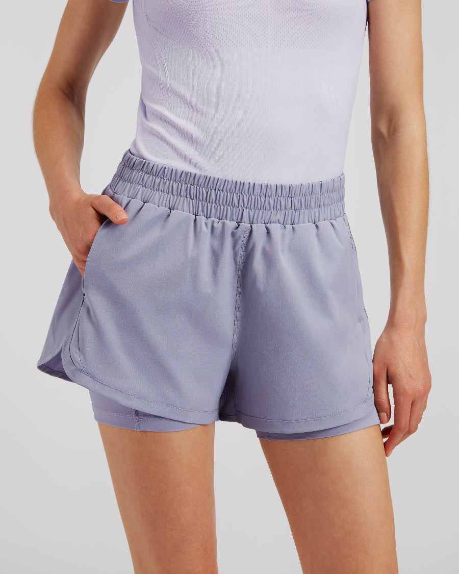 Purple Haze FlexRun Convertible 2 in 1 Running Shorts