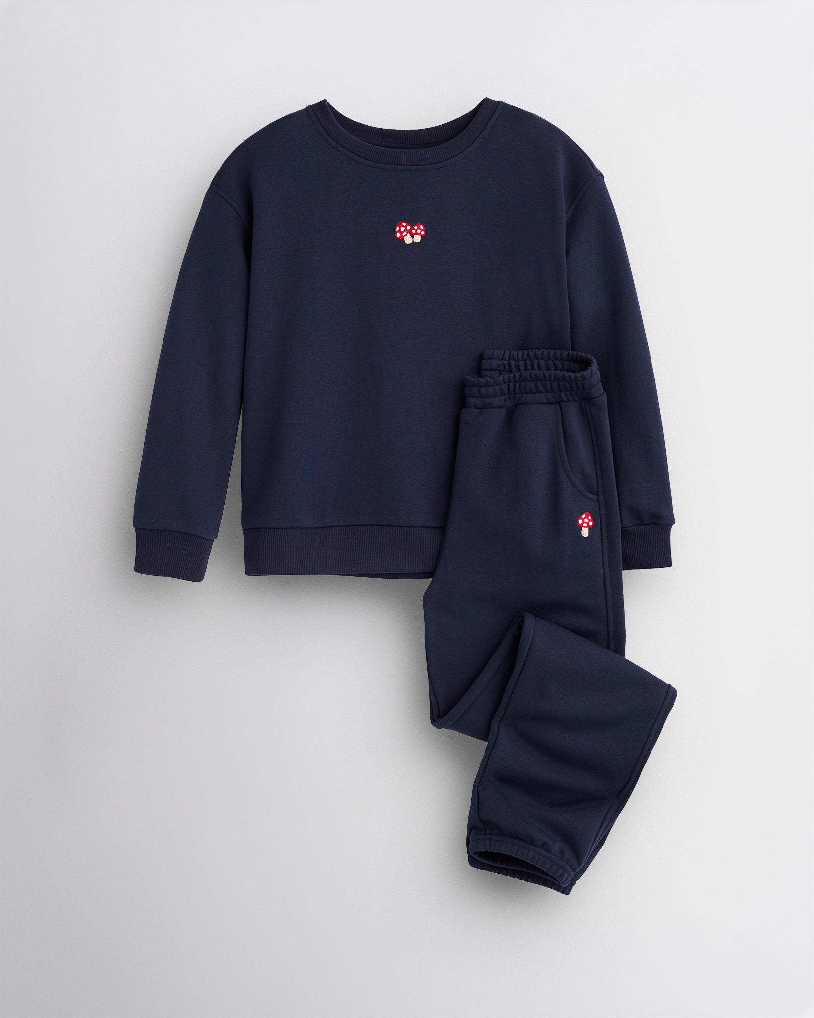 No Sweat Kids Crewneck and Joggers Set in Dark Navy