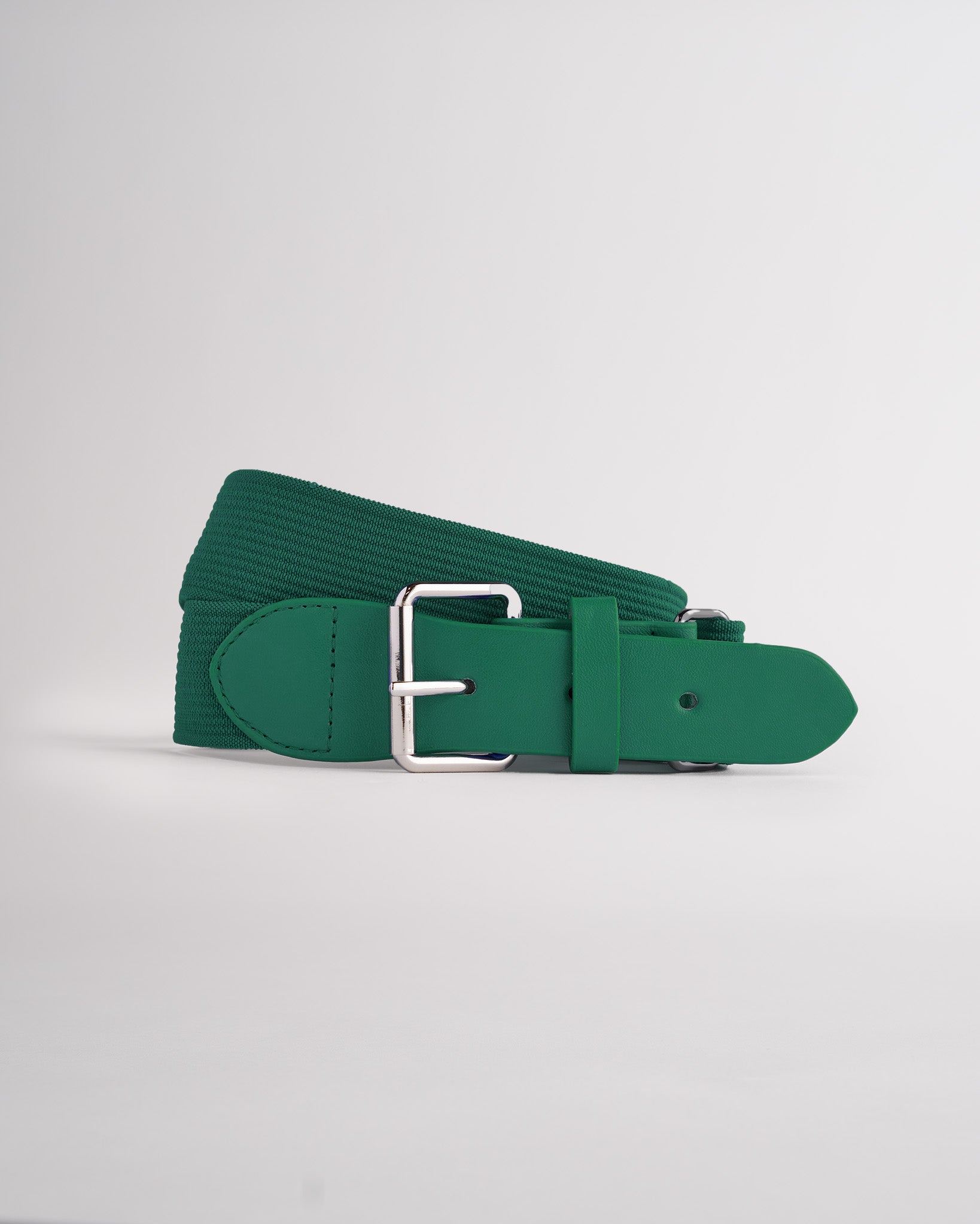 Elastic Baseball Belt in Evergreen