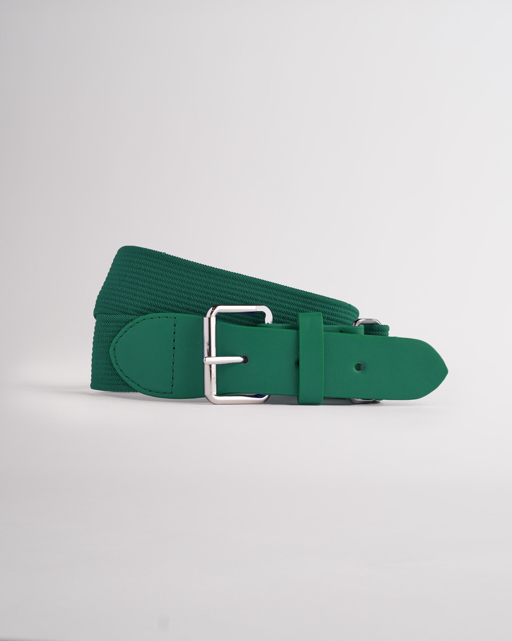 Elastic Baseball Belt in Evergreen