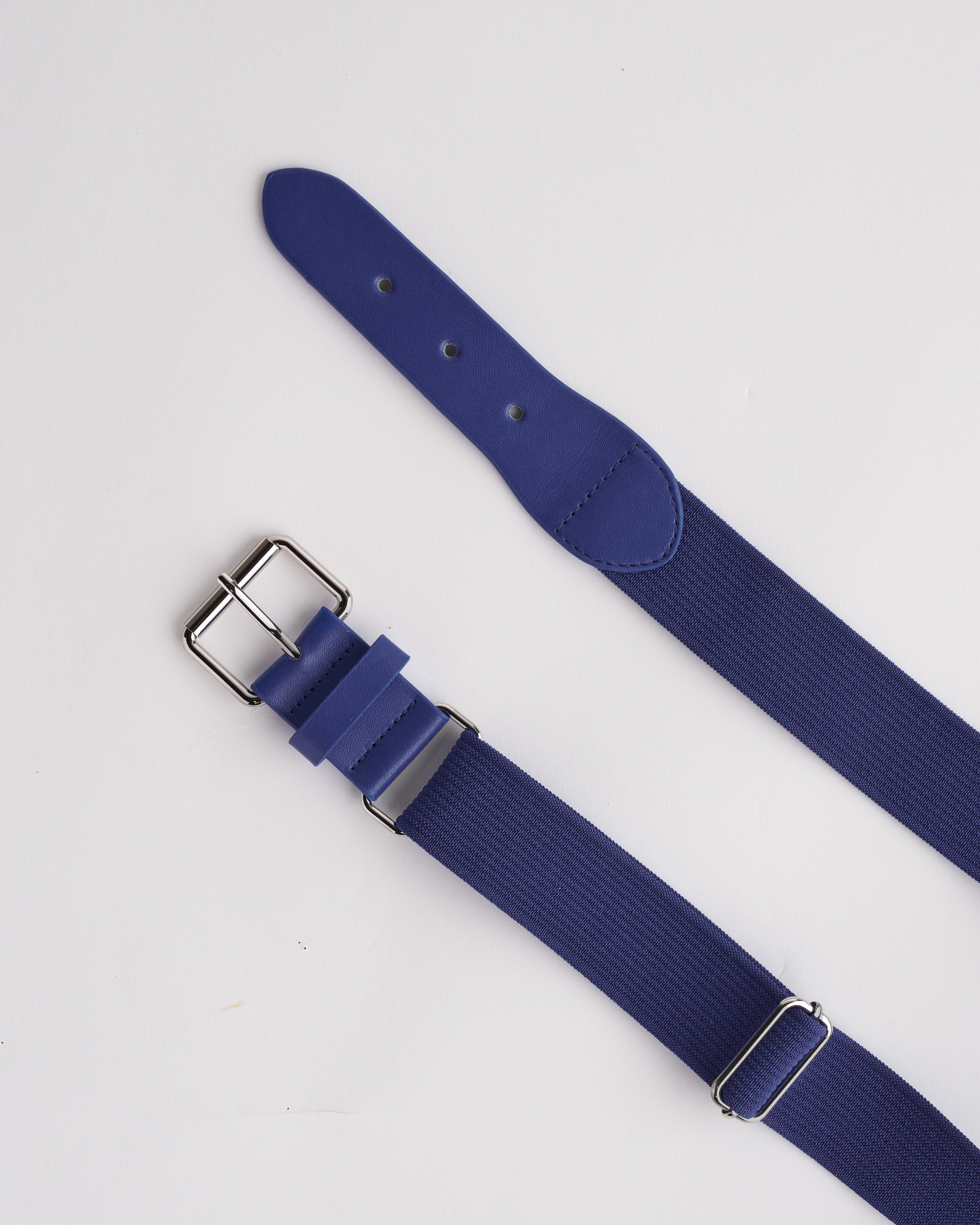 Elastic Baseball Belt in Navy