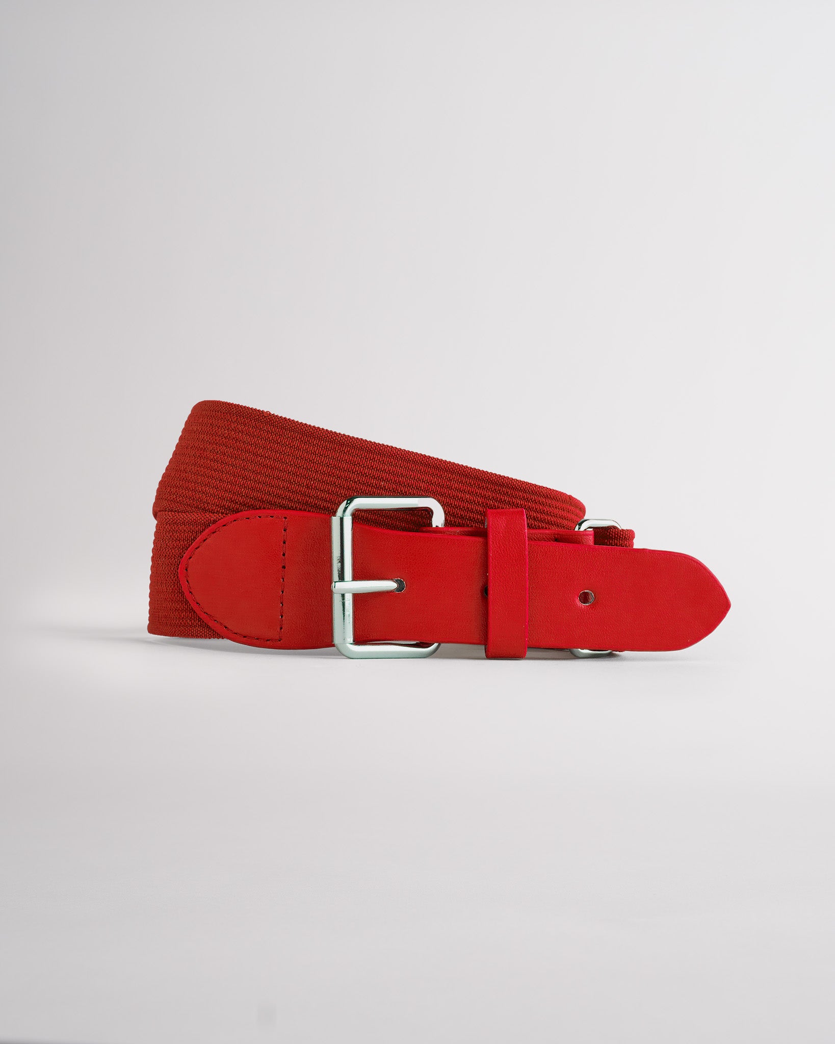 Kids Elastic Softball Belt in Red