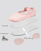 Ballet Pink Kids PU Leather Ballet Shoes