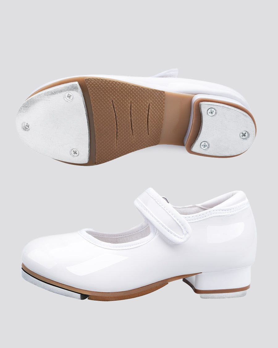 White Kids Tap Shoes