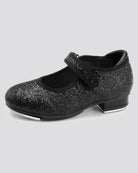 Black Glitter Kids Beat Bling Tap Shoes