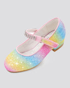 Rainbow Girls Low Heel Mary Jane Dress Shoes