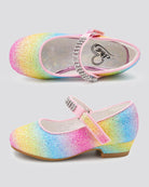 Rainbow Girls Low Heel Mary Jane Dress Shoes