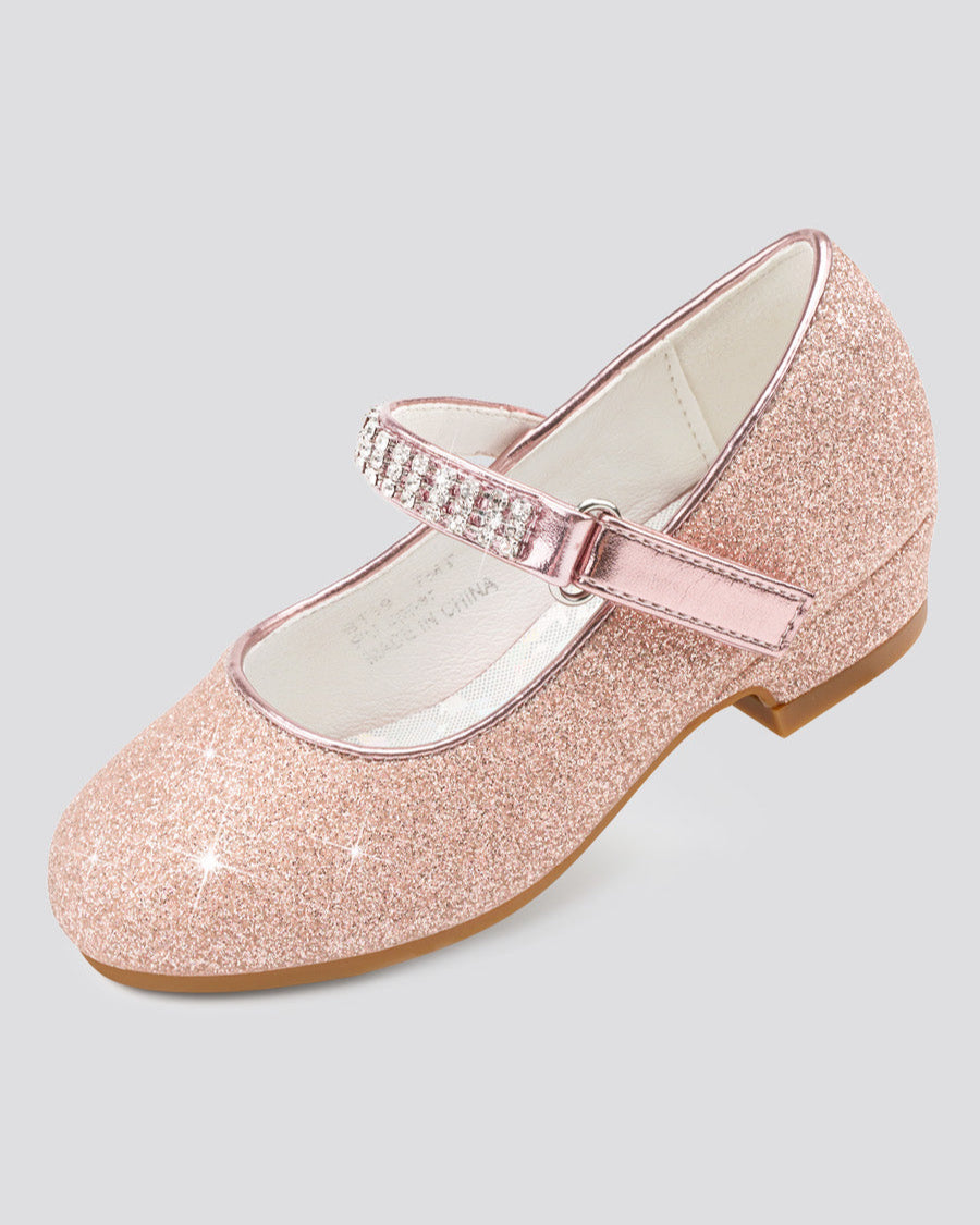 Rose Girls Low Heel Mary Jane Dress Shoes