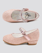 Rose Girls Low Heel Mary Jane Dress Shoes