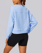 Baby Blue Crop Oversized Sweatshirt