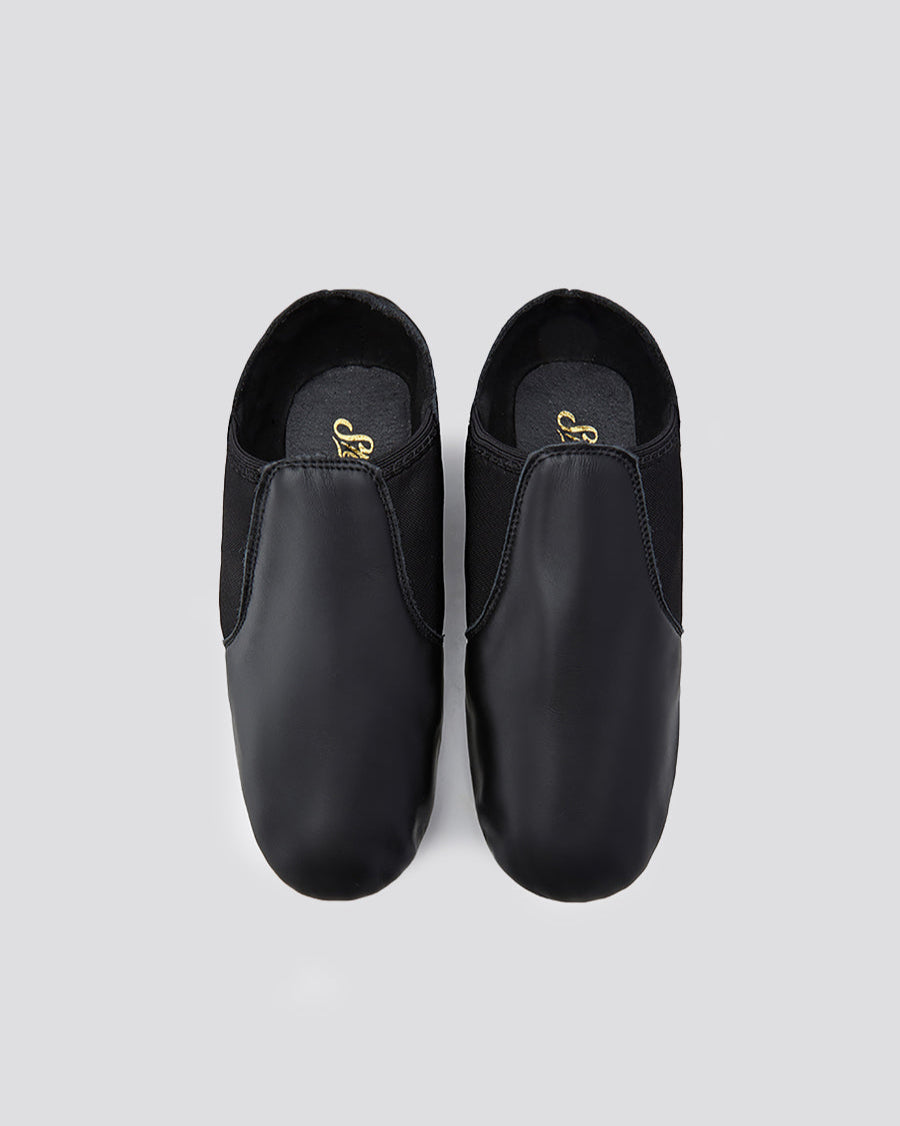 Black Adult Leather Jazz Shoes