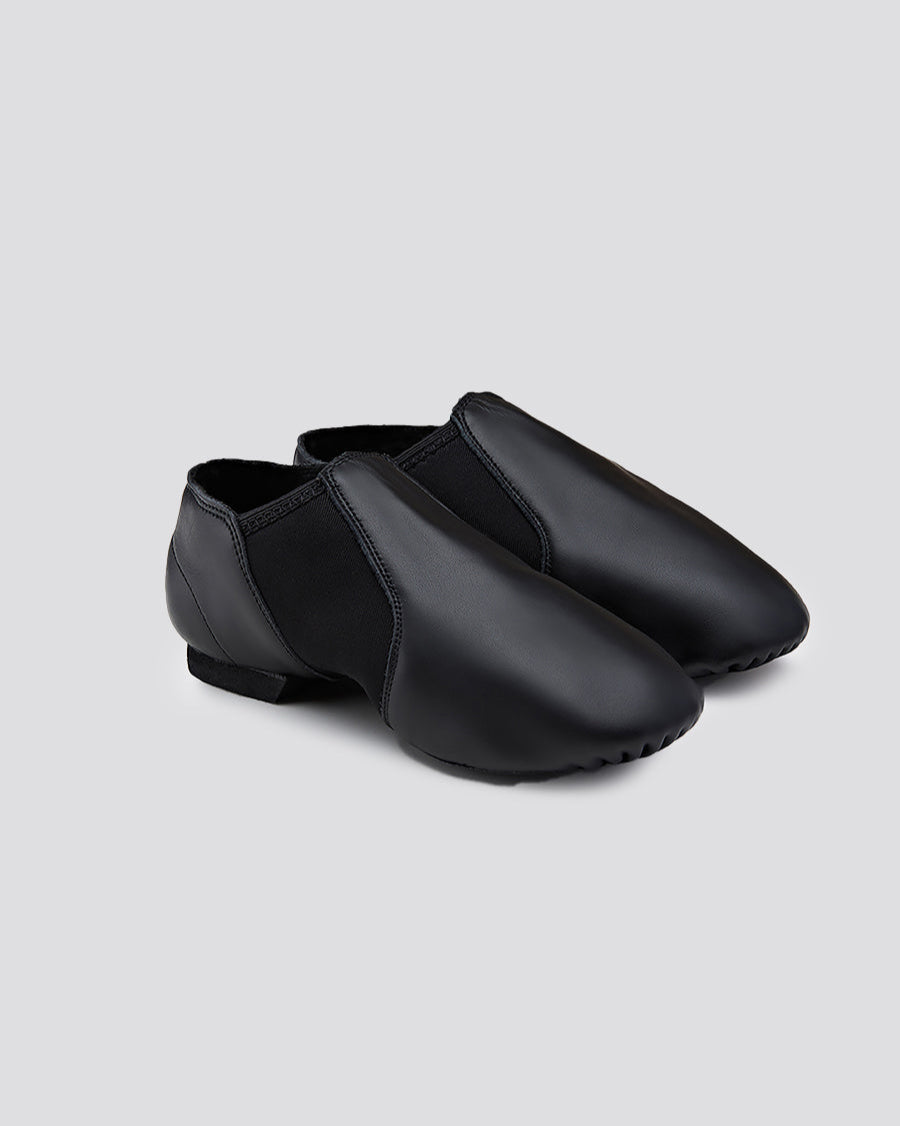 Black Adult Leather Jazz Shoes