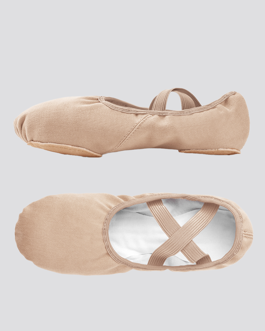 Sand Adults Stretch Canvas Split Sole Ballet Shoes