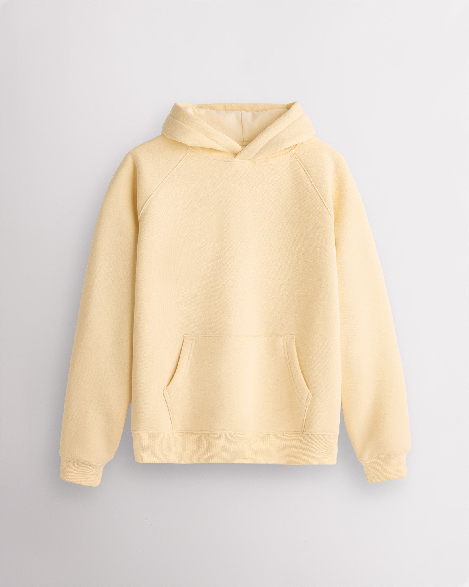 Women’s Oversized Raglan Sleeve Fleece Hoodie in Butter