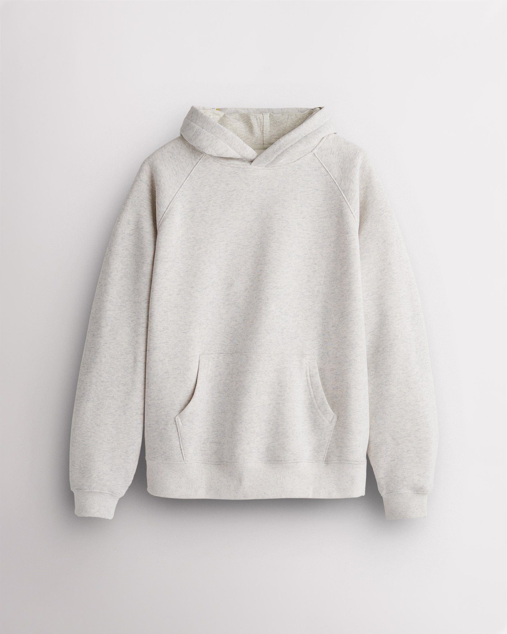 Women's Oversized Raglan Sleeve Fleece Hoodie in Light Heather Grey