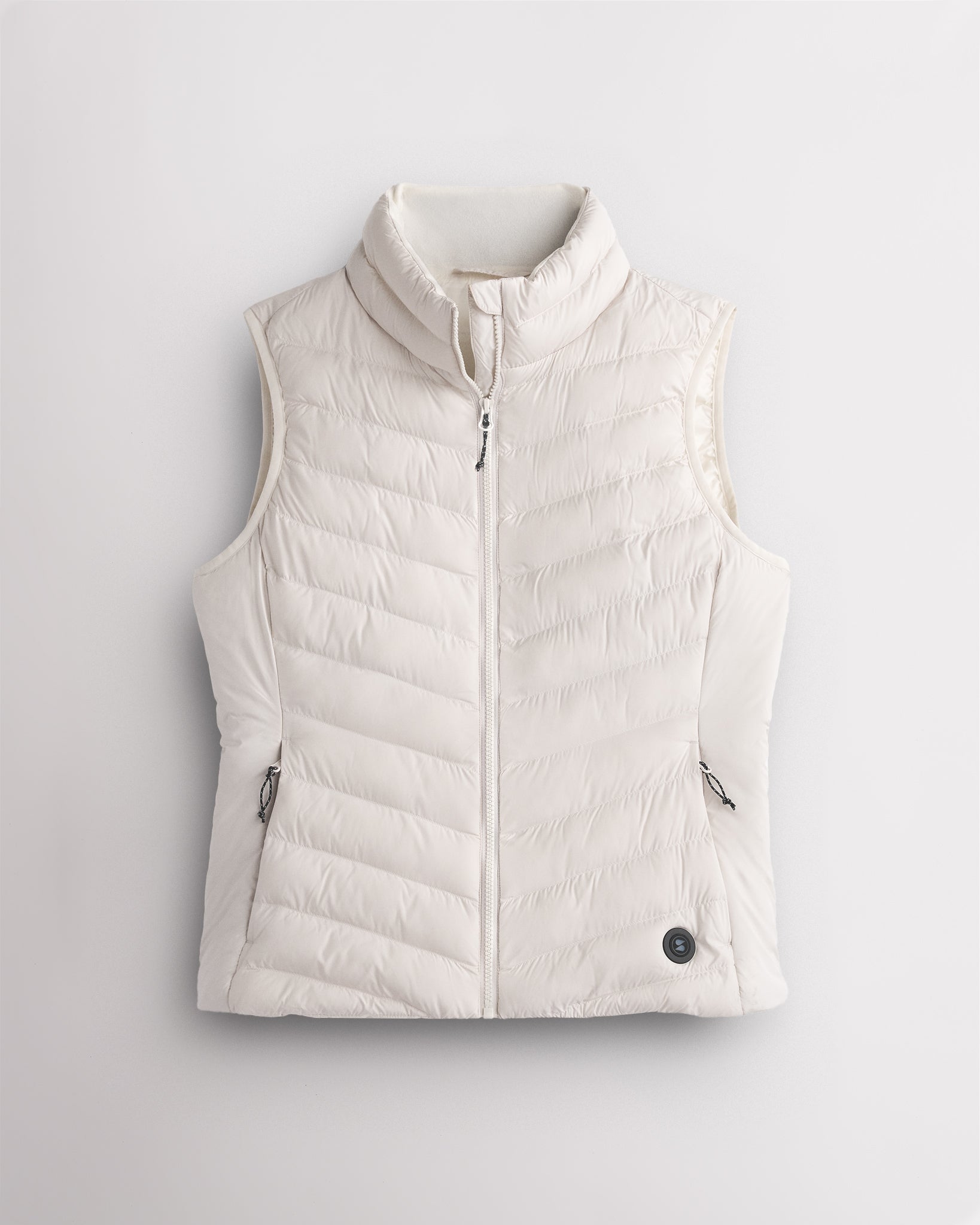 Women’s Heated Puffer Vest in Vanilla