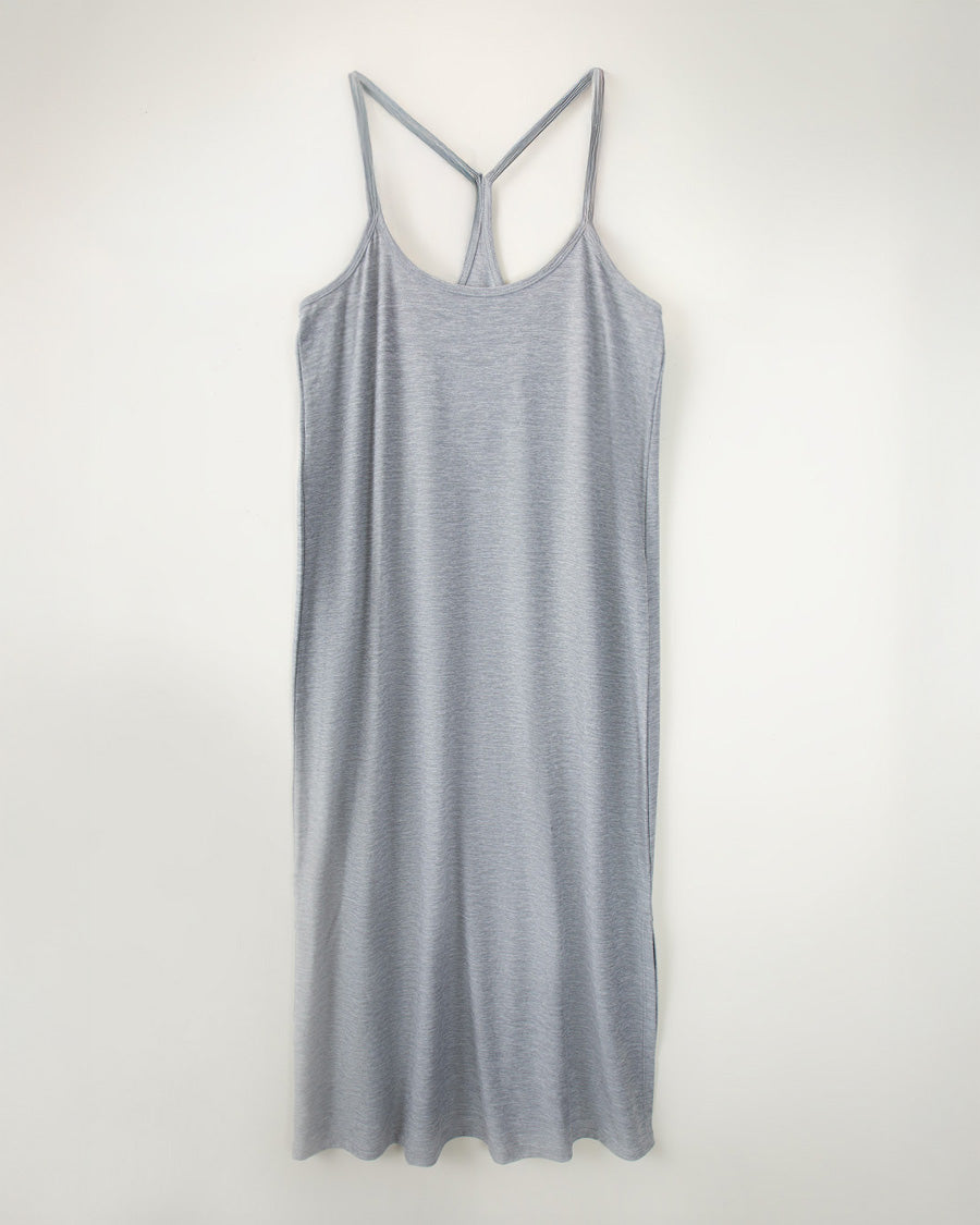 Light Heather Grey Cloud Essential Spaghetti Strap Slip Dress