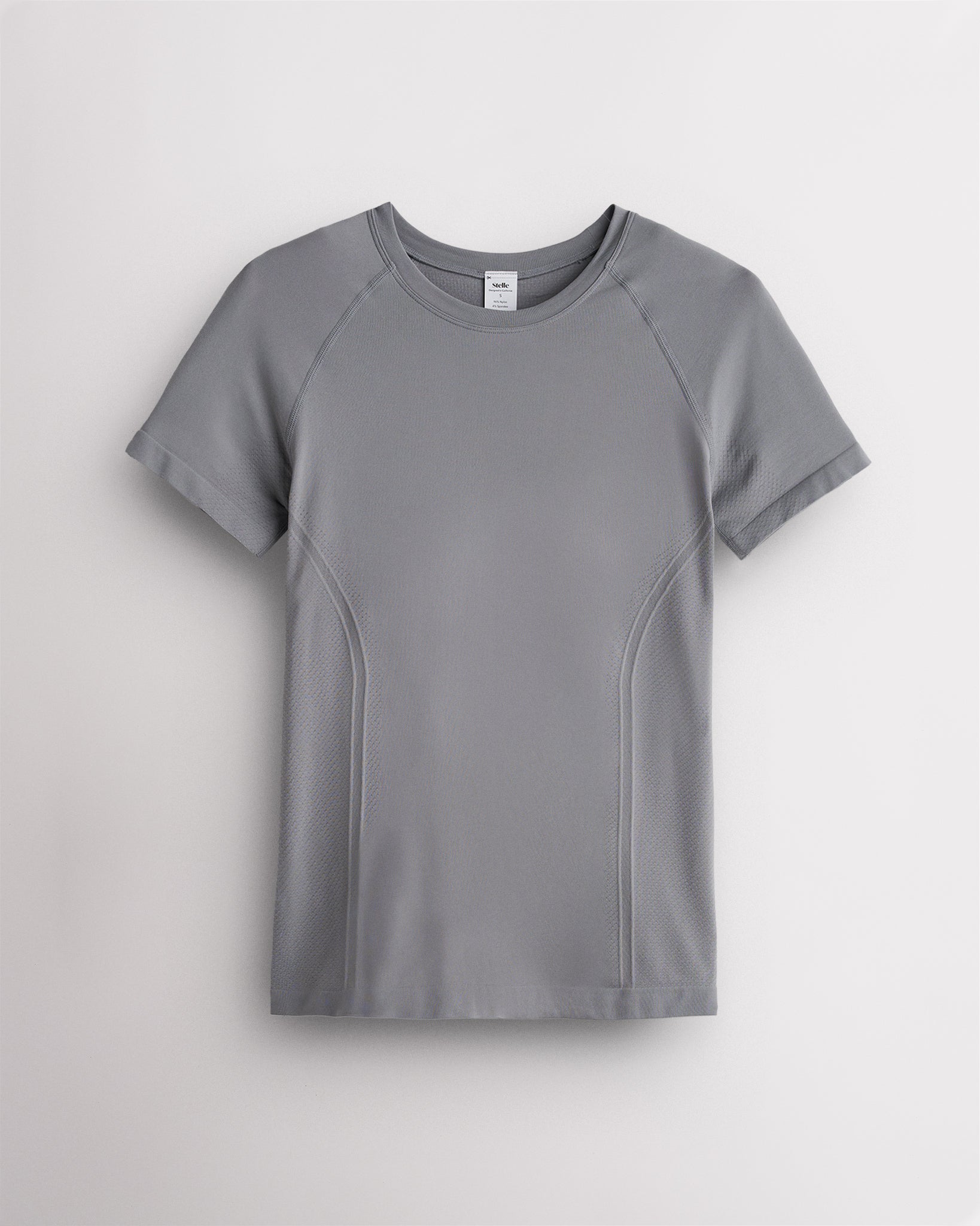 Women’s Short-Sleeve Seamless Top in Grey