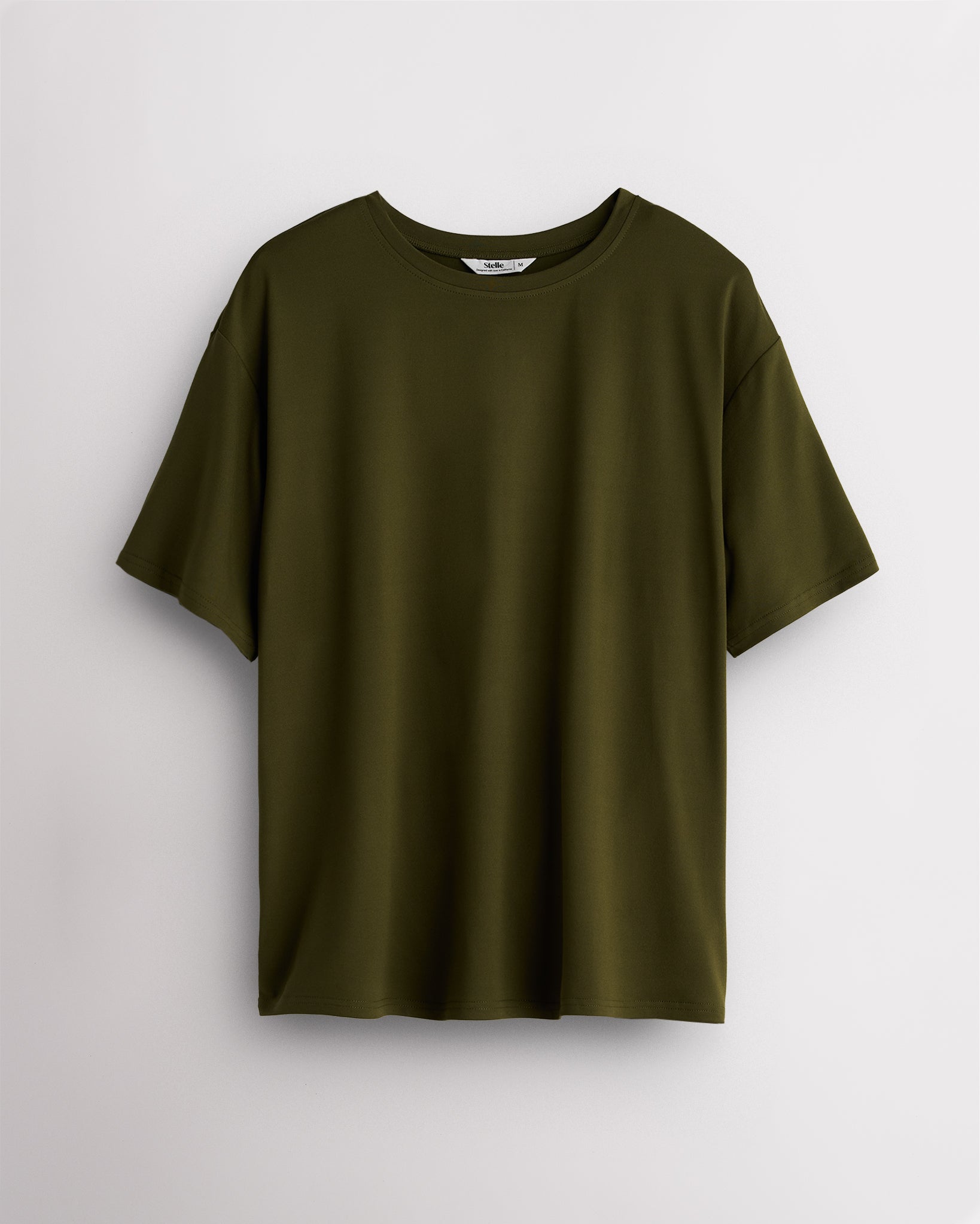 Women’s Relaxed Short Sleeve T-Shirt in Olive Green