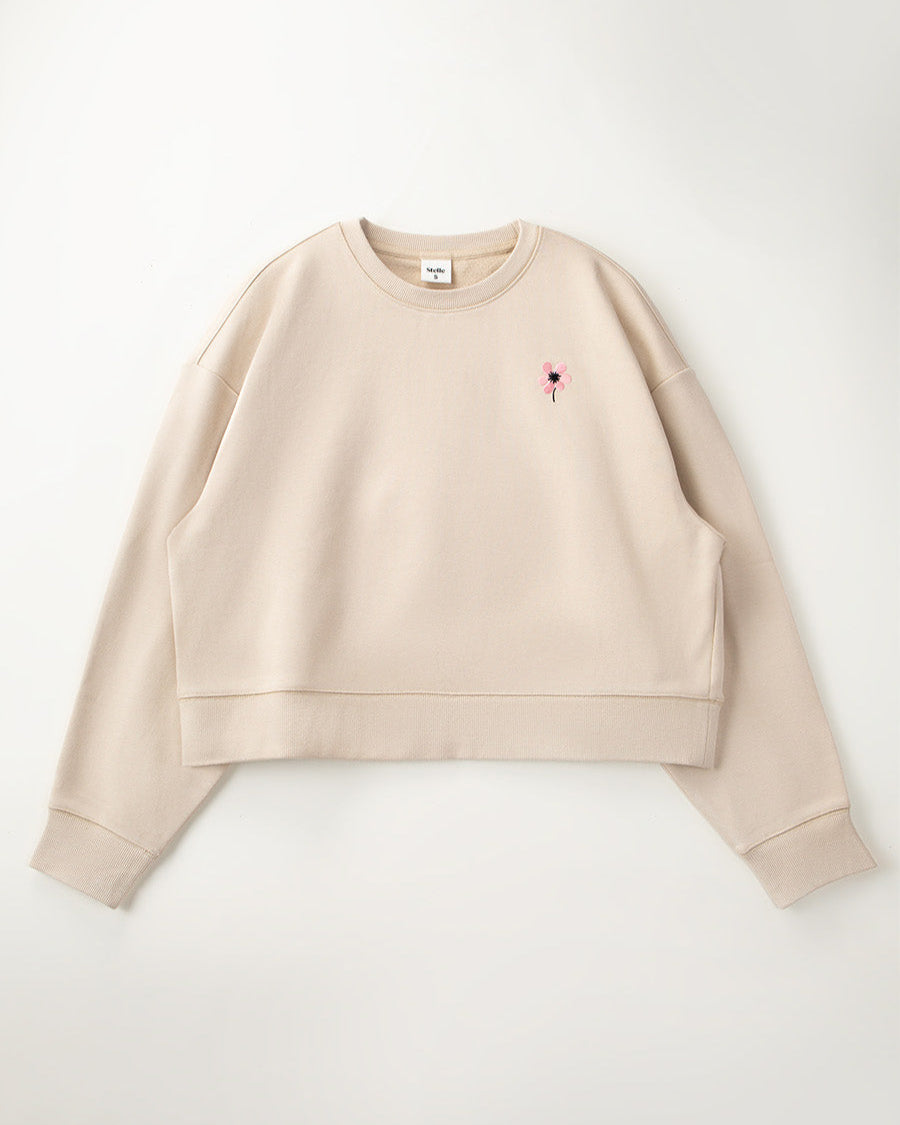 Limestone Crop Oversized Sweatshirt
