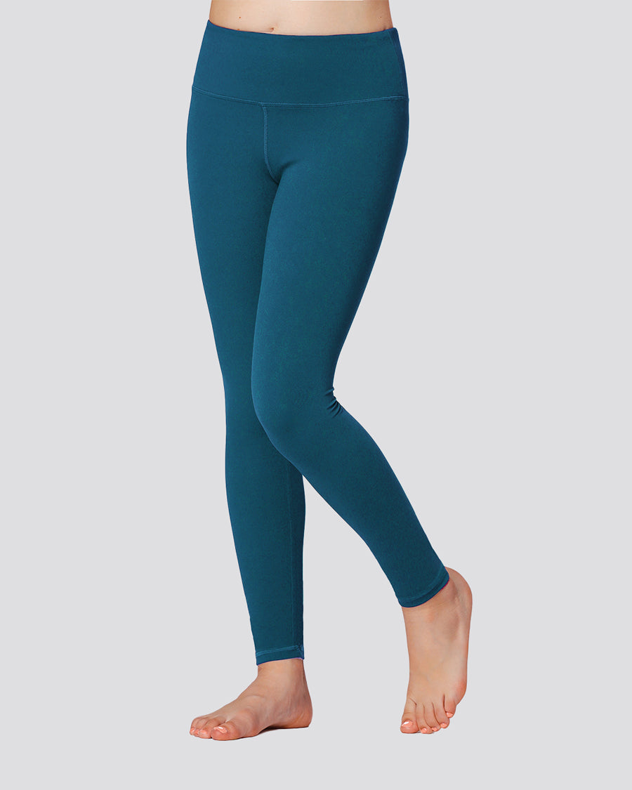 Dark Teal Girls Soft Yoga Leggings