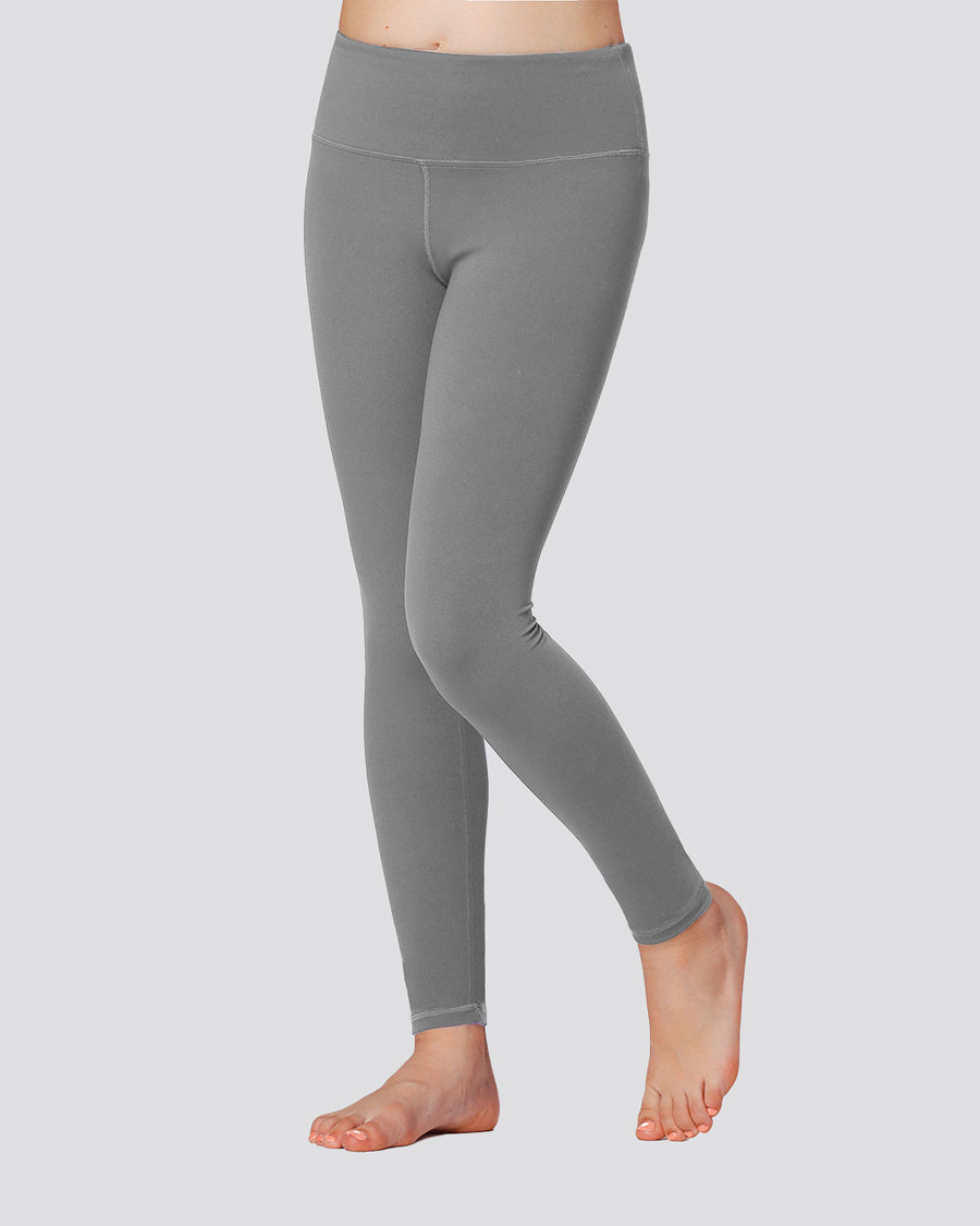 Zinc Grey Girls Soft Yoga Leggings