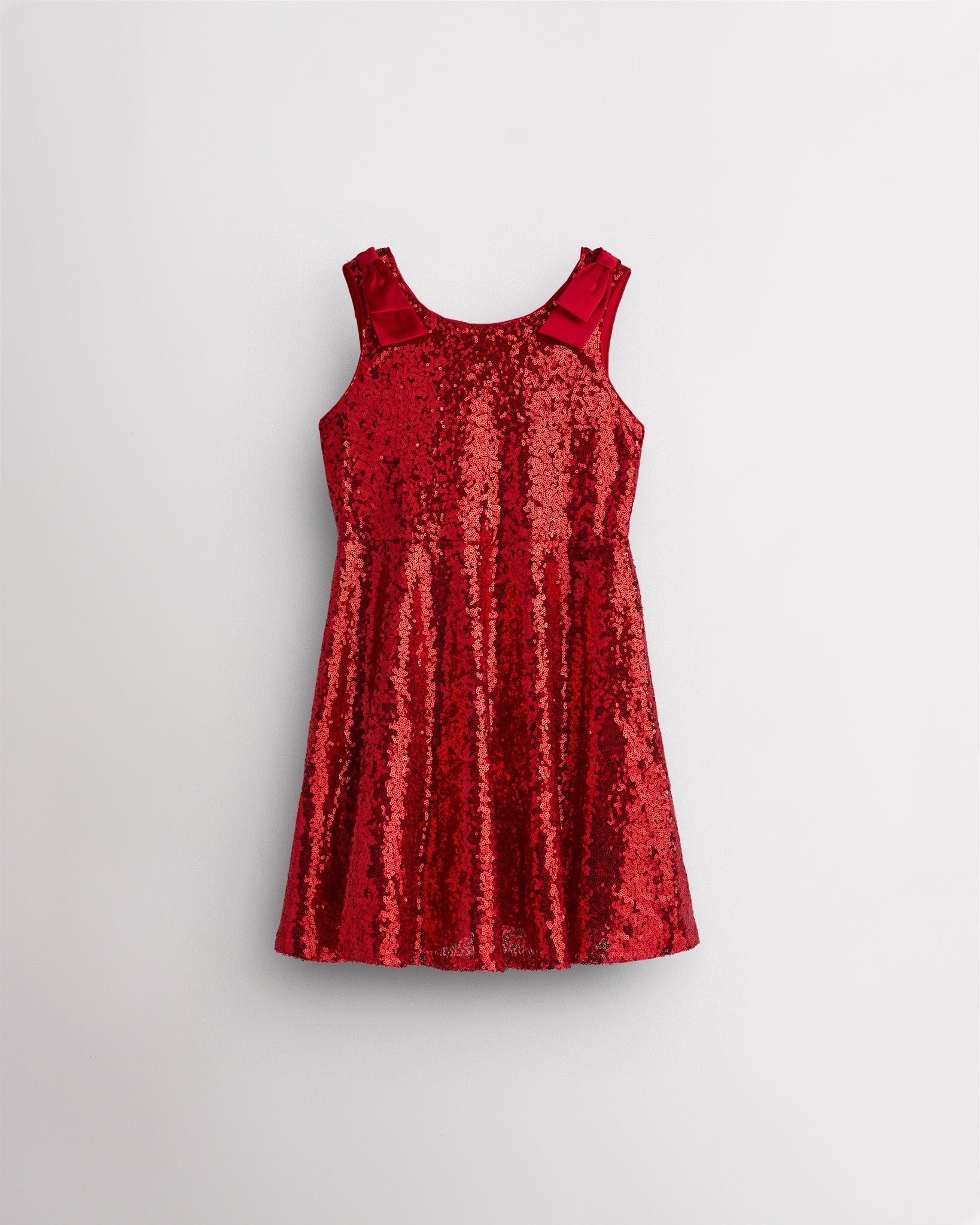 All That Glitters Kids Sequin Dress in Red