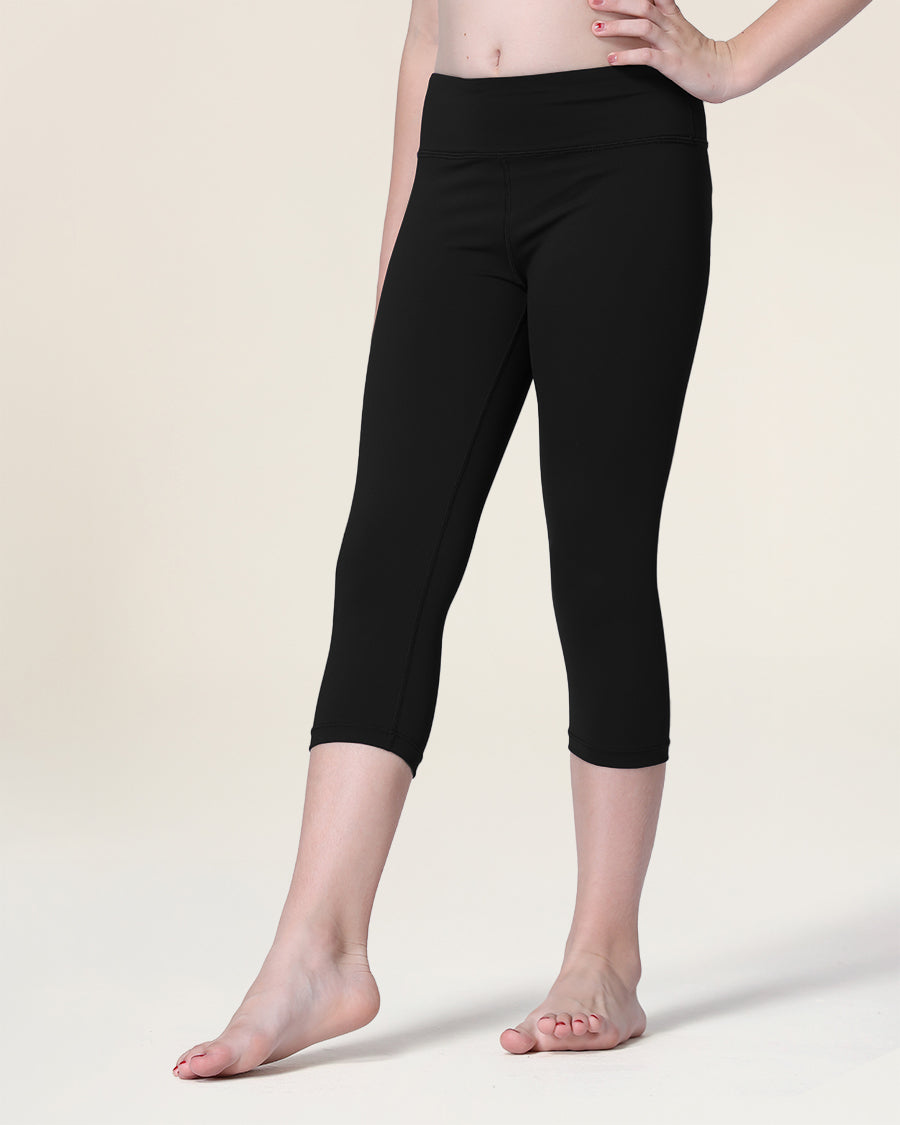 Black Girls Capri Yoga Leggings