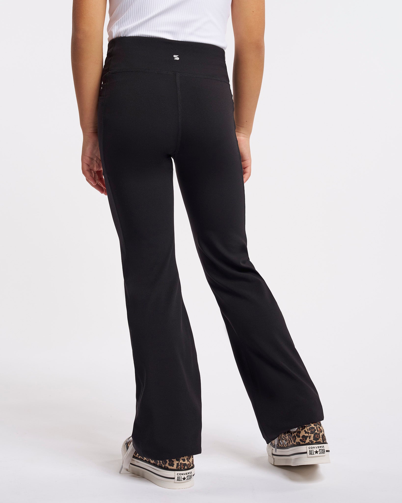 Stretch It Out Kids Everyday Flare Leggings in Black