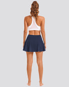 Navy CourtChic A-Line Tennis Skirt