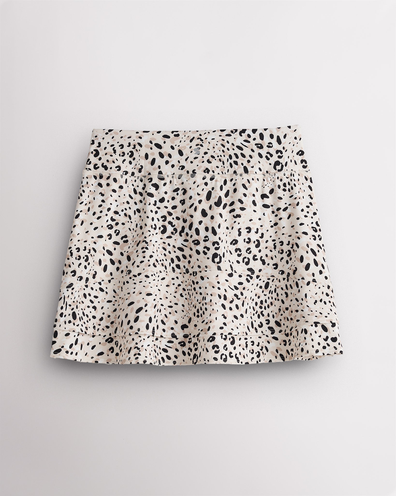 Women’s Ruffle Ace Tennis Skirt in White Cheetah