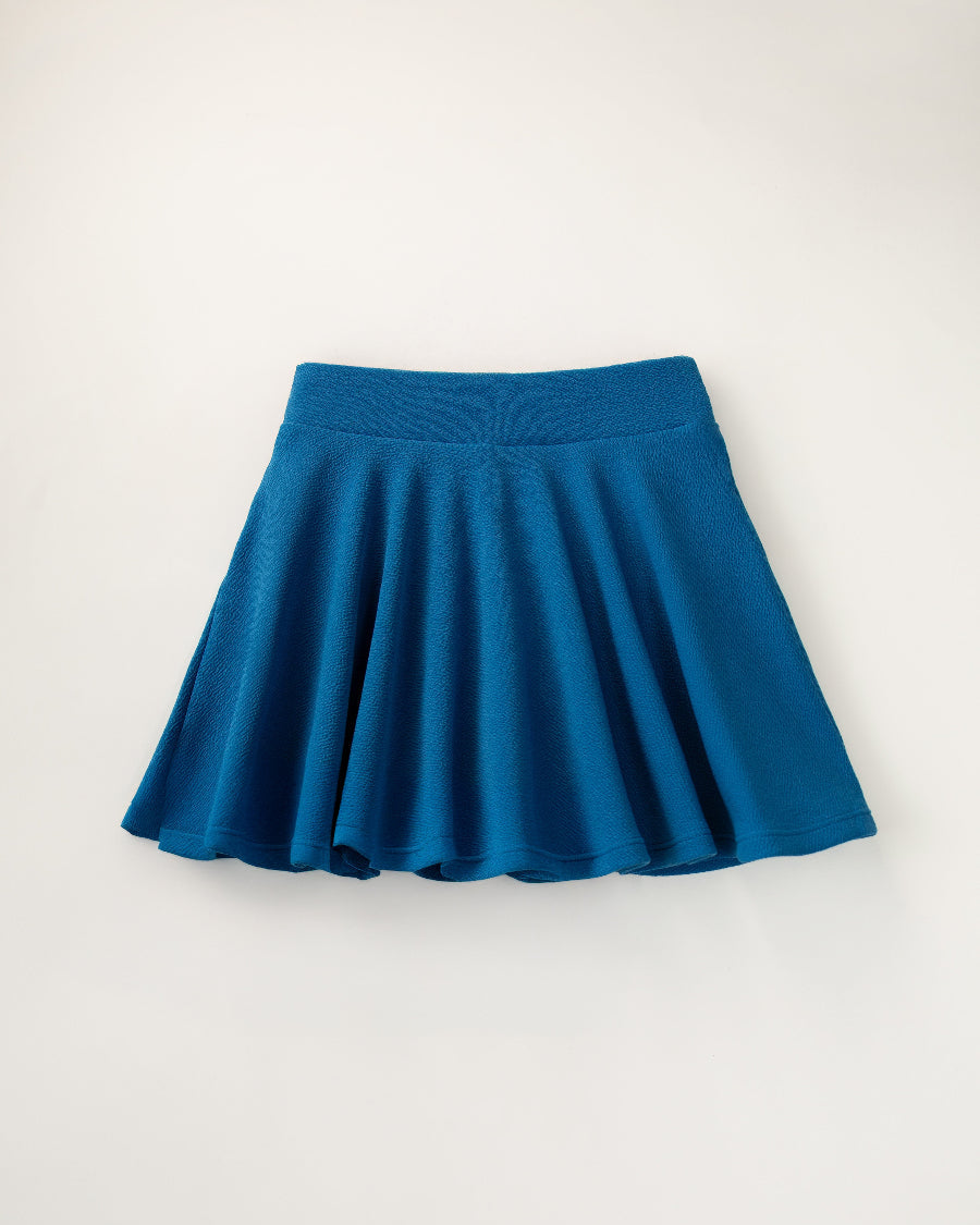 Electric Blue Girls Casual Skater Skort - View 1